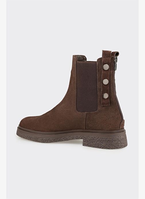 Kahve Deri Kadın Günlük Bot - Görsel 4