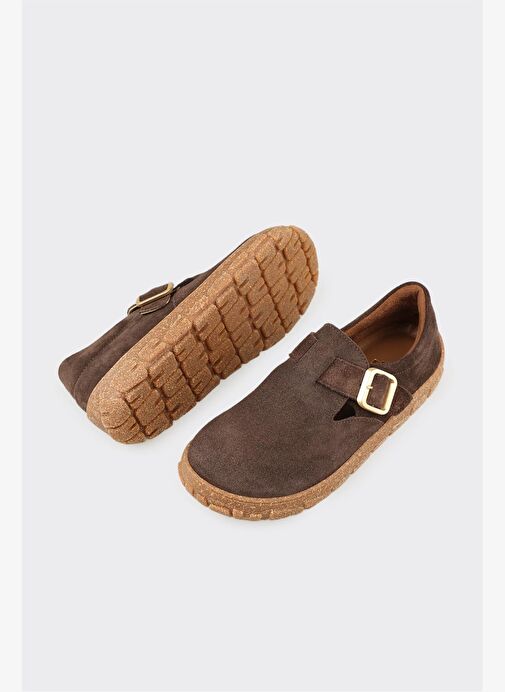 Kahve Deri Kadın Günlük Ayakkabı - Görsel 4