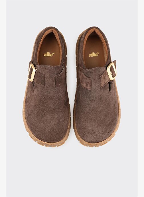 Kahve Deri Kadın Günlük Ayakkabı - Görsel 5