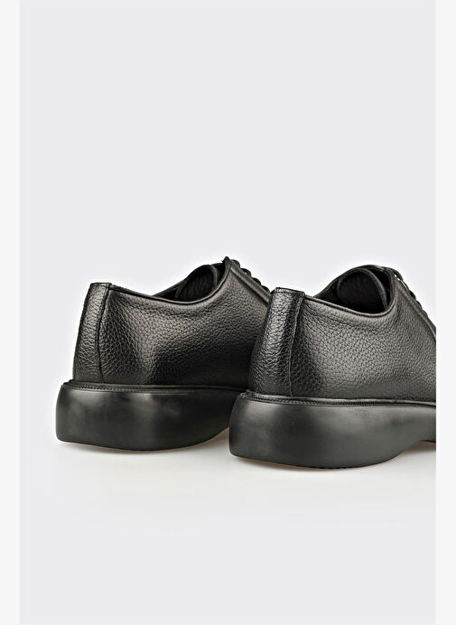 Siyah Deri Erkek Günlük Ayakkabı - Görsel 6