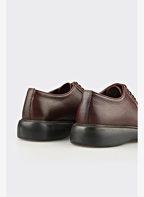 Kahve Deri Erkek Günlük Ayakkabı - Görsel 6