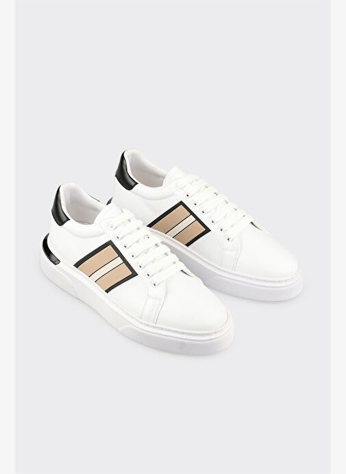 Beyaz Erkek Spor Ayakkabı - Görsel 3