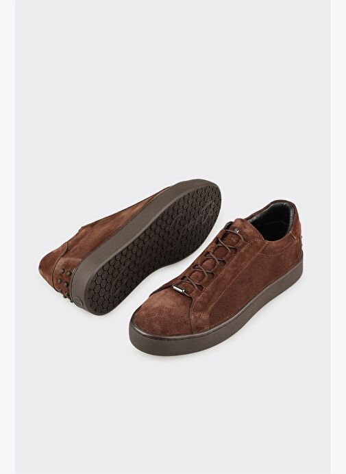 Kahve Deri Erkek Günlük Ayakkabı - Görsel 4