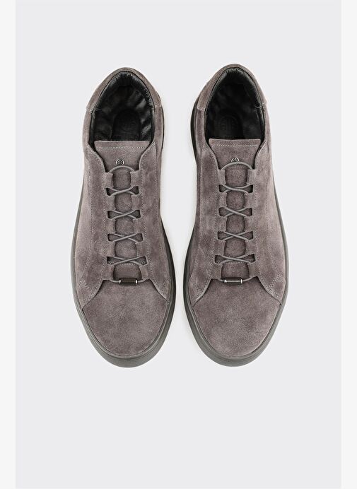 Antrasit Deri Erkek Günlük Ayakkabı - Görsel 5