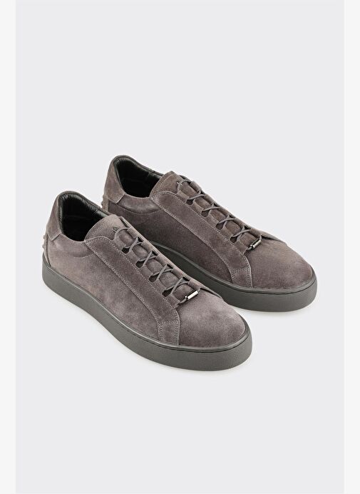 Antrasit Deri Erkek Günlük Ayakkabı - Görsel 3