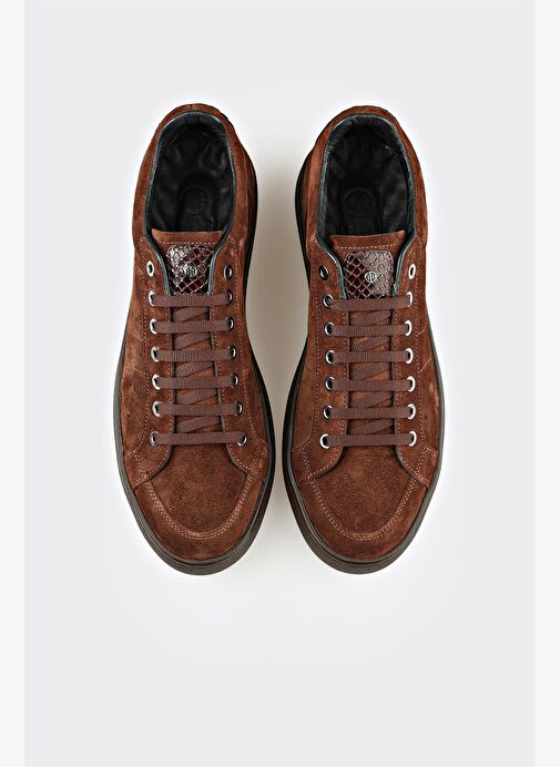 Kahve Deri Erkek Günlük Ayakkabı - Görsel 5