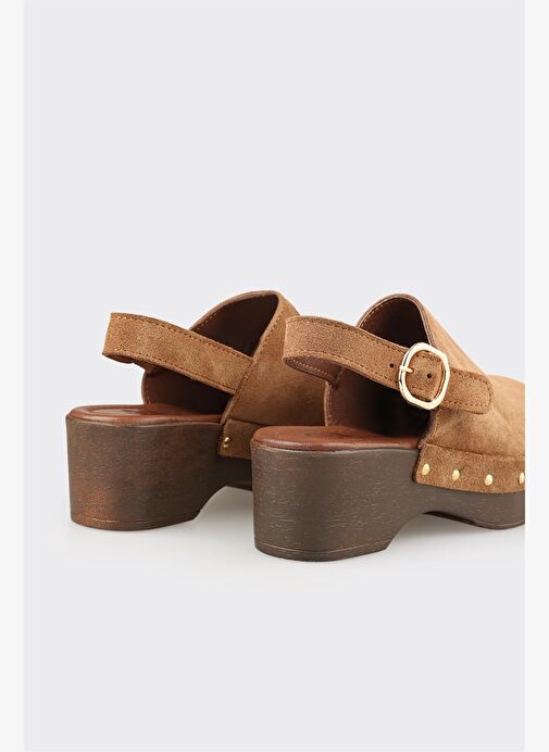 Taba Deri Kadın Terlik - Görsel 5