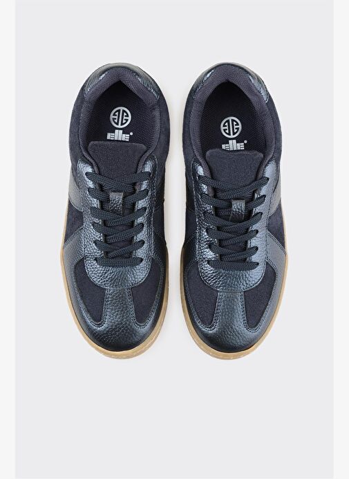 Lacivert Deri Kadın Spor Ayakkabı - Görsel 5