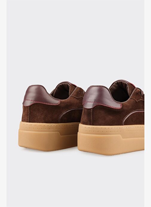 Kahve Deri Kadın Spor Ayakkabı - Görsel 6