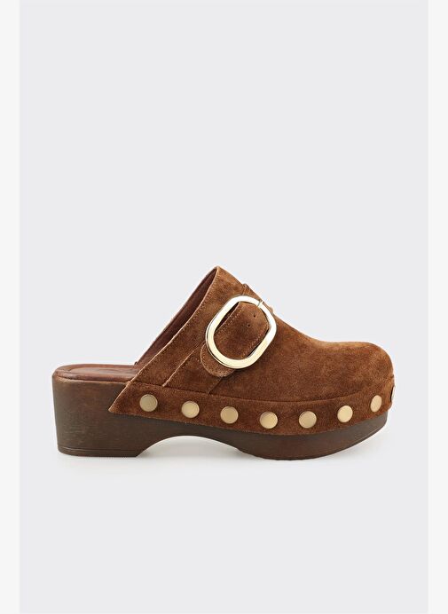 Taba Deri Kadın Terlik - Görsel 2