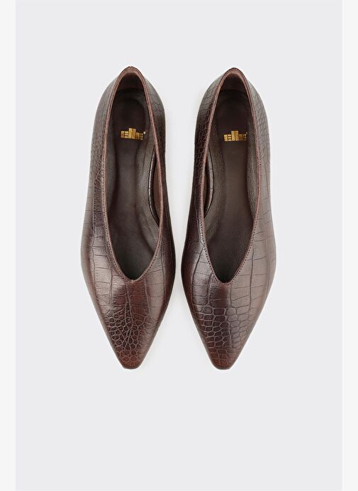 Kahve Deri Kadın Günlük Ayakkabı - Görsel 5