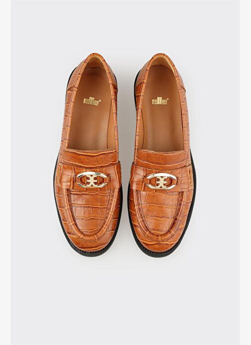 Taba Deri Kadın Günlük Ayakkabı - Görsel 5