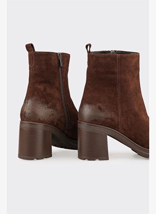 Kahve Deri Kadın Günlük Bot - Görsel 5