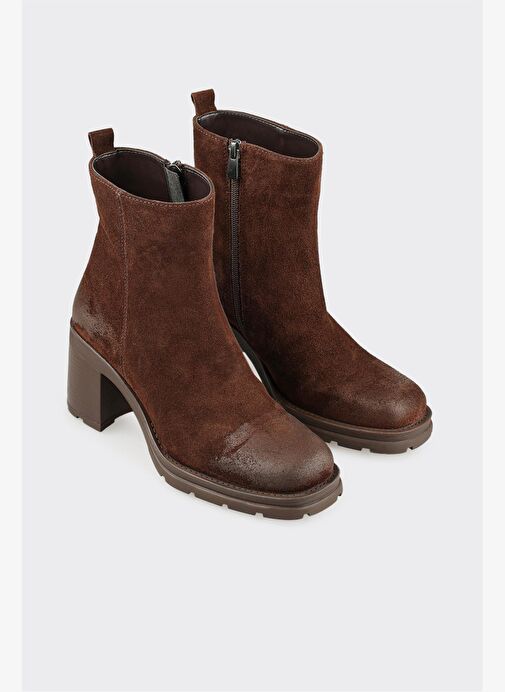 Kahve Deri Kadın Günlük Bot - Görsel 3