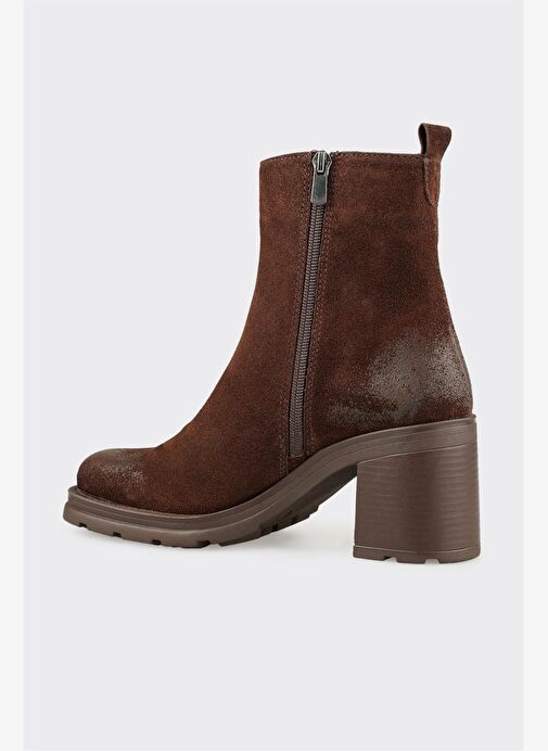 Kahve Deri Kadın Günlük Bot - Görsel 4