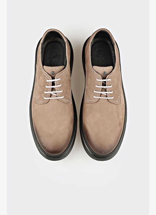 Gri Deri Erkek Günlük Ayakkabı - Görsel 5