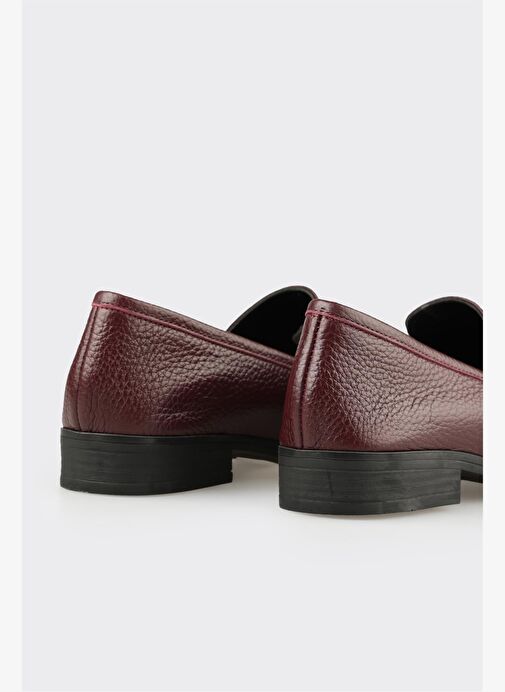 Bordo Deri Kadın Günlük Ayakkabı - Görsel 6