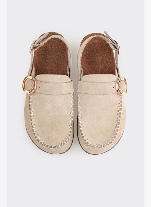 Vizon Deri Kadın Terlik - Görsel 5