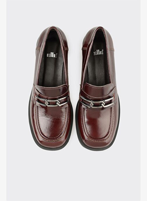 Kahve Deri Kadın Topuklu Ayakkabı - Görsel 5