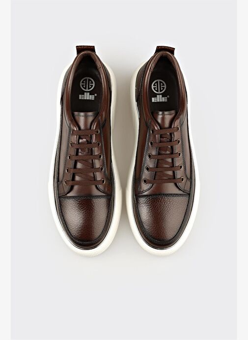 Kahve Deri Erkek Günlük Ayakkabı - Görsel 5