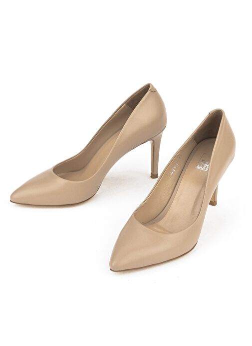 Ziya, Kadın Hakiki Deri Topuklu Ayakkabı 1511030Z4292 Cappuccino - Görsel 4