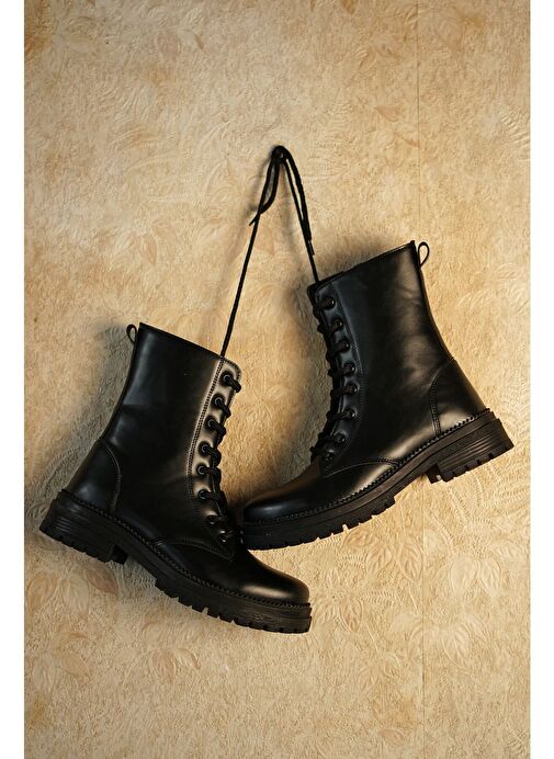 Marjin Kadın Postal Bot Celare Siyah - Görsel 6