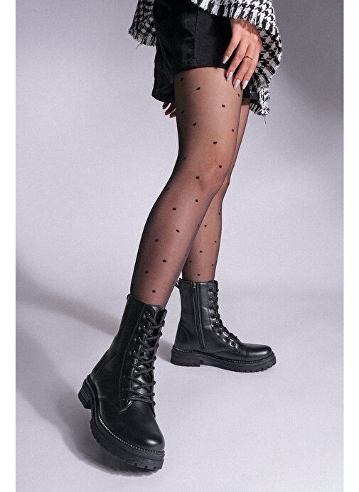 Marjin Kadın Postal Bot Celare Siyah - Görsel 7