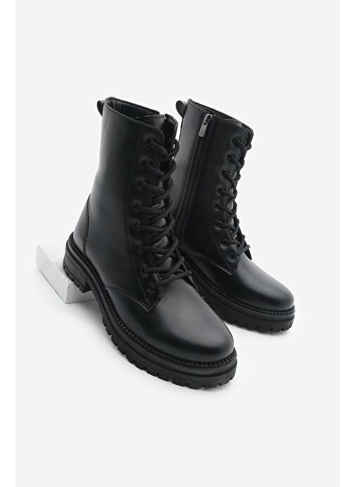 Marjin Kadın Postal Bot Celare Siyah - Görsel 2
