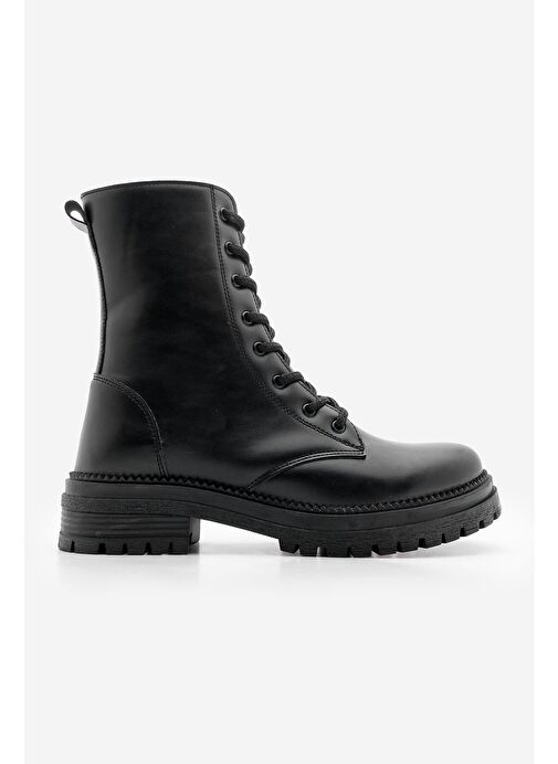 Marjin Kadın Postal Bot Celare Siyah - Görsel 4