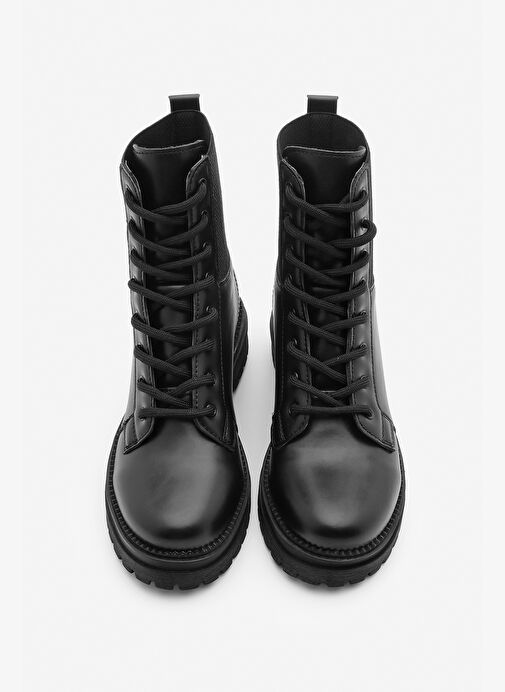 Marjin Kadın Postal Bot Nigora Siyah - Görsel 6