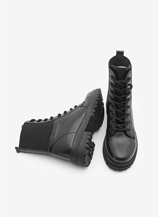 Marjin Kadın Postal Bot Nigora Siyah - Görsel 8