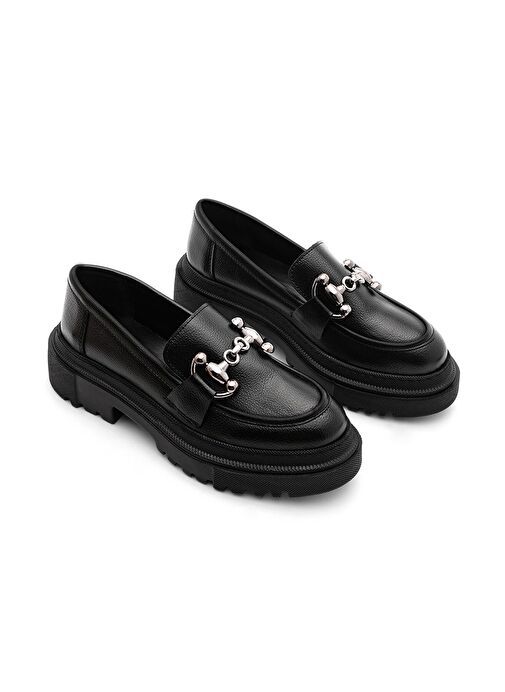Marjin Siyah Kadın Loafer 3210338804 - Görsel 7