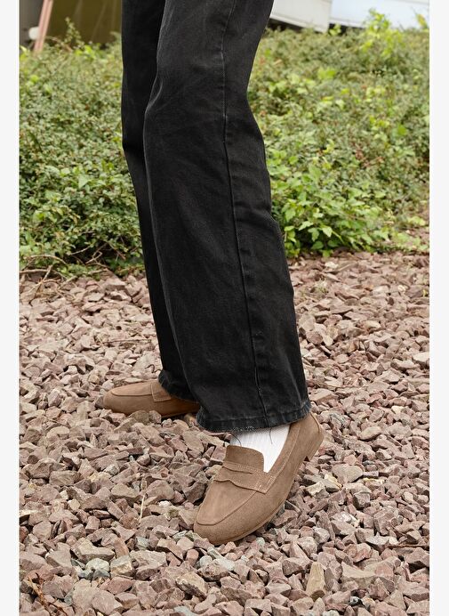 Kadın Hakiki Deri Loafer Günlük Ayakkabı Rosme Taba - Görsel 6