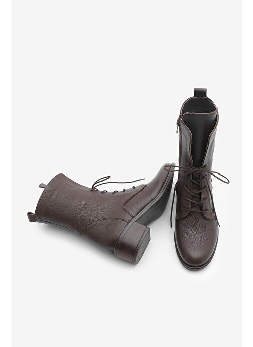 Marjin Kahverengi Kadın Deri Postal 19K020022MN1190 - Görsel 9