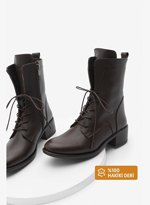 Marjin Kahverengi Kadın Deri Postal 19K020022MN1190 - Görsel 2