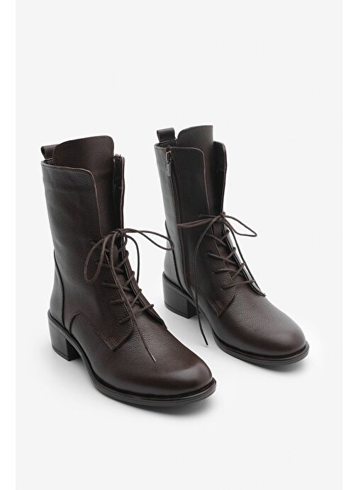 Marjin Kahverengi Kadın Deri Postal 19K020022MN1190 - Görsel 6