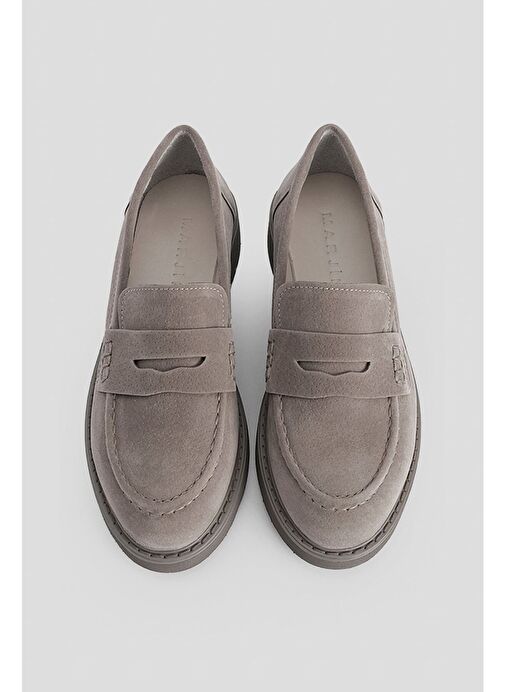 Kadın Loafer Makosen Günlük Ayakkabı Andel Vizon - Görsel 4