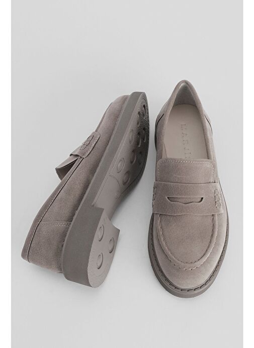 Kadın Loafer Makosen Günlük Ayakkabı Andel Vizon - Görsel 5