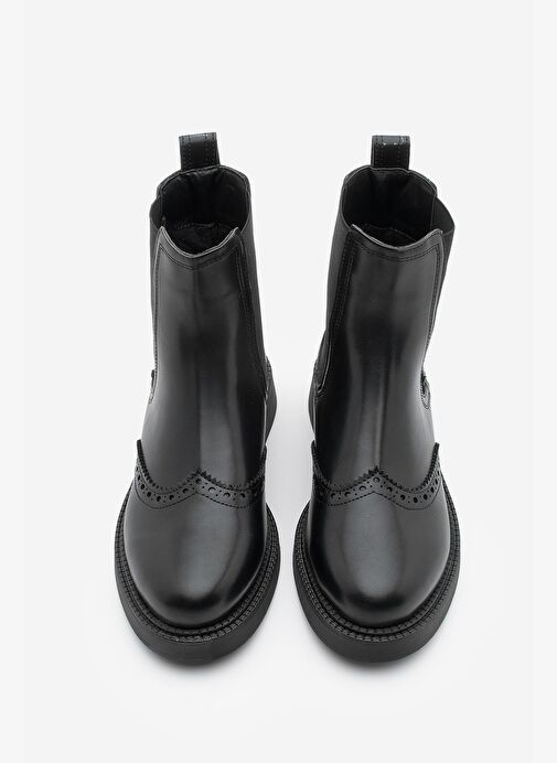 Kadın Çiftyüz Lastikli Günlük Bot Keva Siyah - Görsel 7