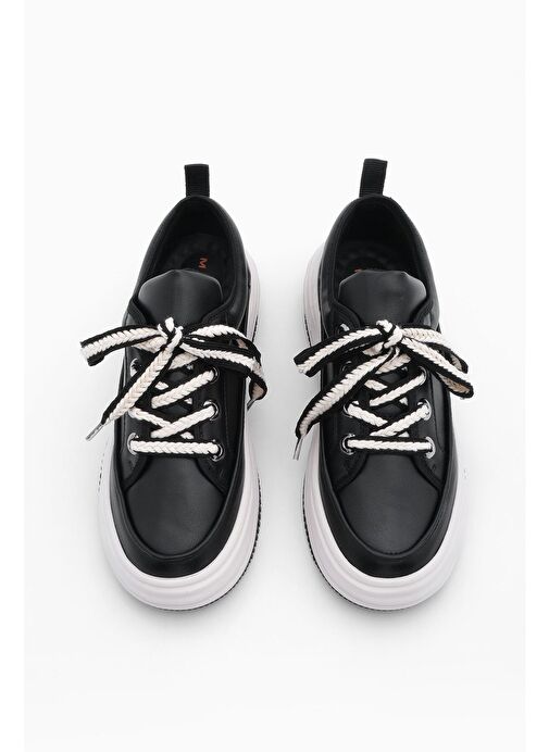 Marjin Siyah-Beyaz Kadın Sneaker 321012110-1 - Görsel 6