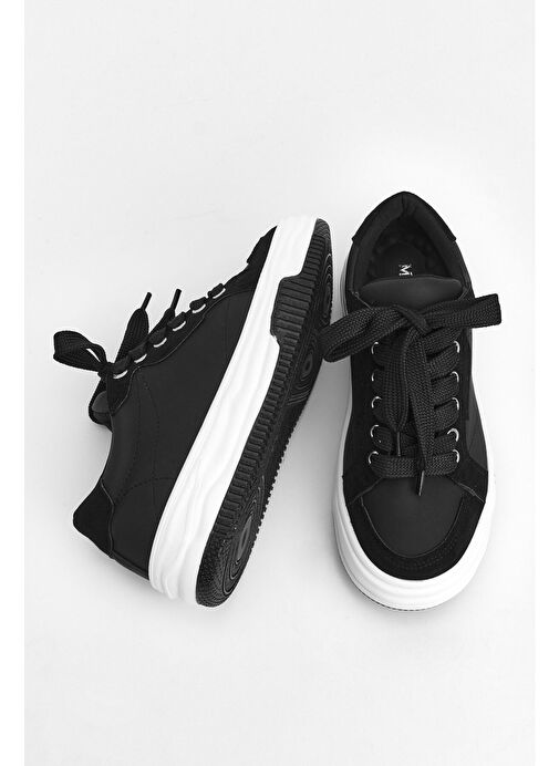 Marjin Kadın Sneaker Spor Ayakkabı Sifaz Siyah - Görsel 9
