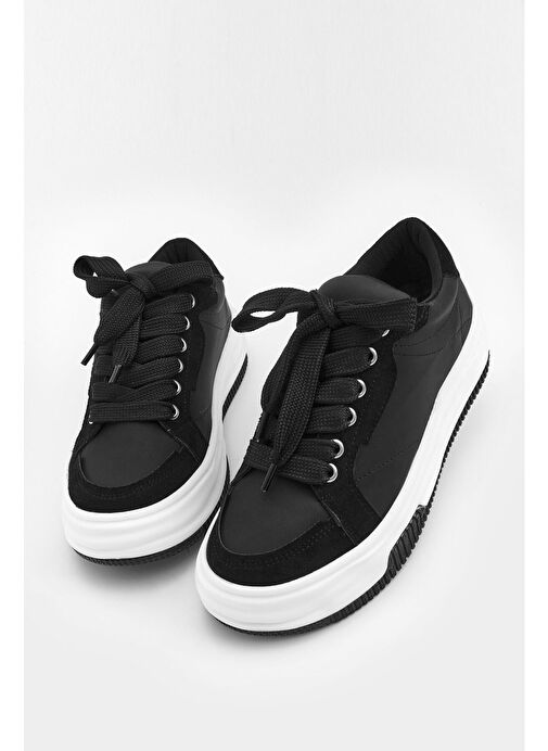 Marjin Kadın Sneaker Spor Ayakkabı Sifaz Siyah - Görsel 2
