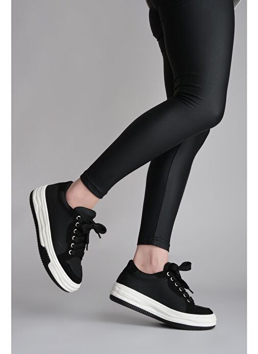 Marjin Kadın Sneaker Spor Ayakkabı Sifaz Siyah - Görsel 5