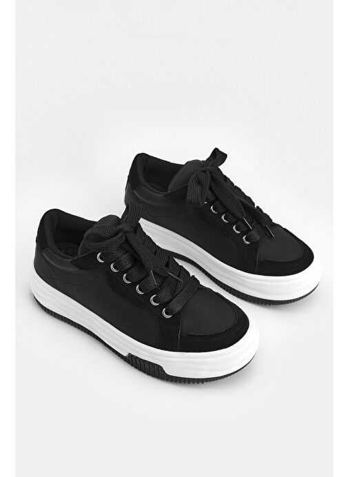Marjin Kadın Sneaker Spor Ayakkabı Sifaz Siyah - Görsel 6