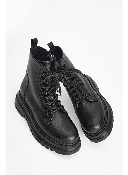 Marjin Kadın Postal Bot Vesin Siyah - Görsel 2