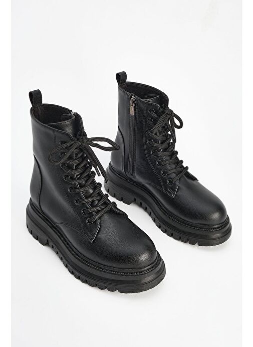 Marjin Kadın Postal Bot Vesin Siyah - Görsel 4