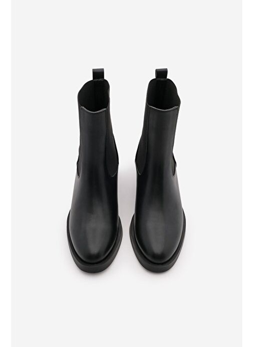 Kadın Elastik Yan Bantlı Günlük Bot Tunles Siyah - Görsel 9