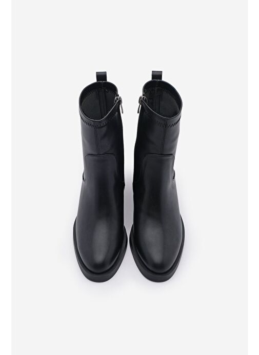 Kadın Fermuarlı Günlük Bot Befor Siyah - Görsel 6