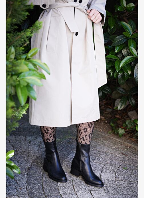 Kadın Fermuarlı Günlük Bot Befor Siyah - Görsel 7