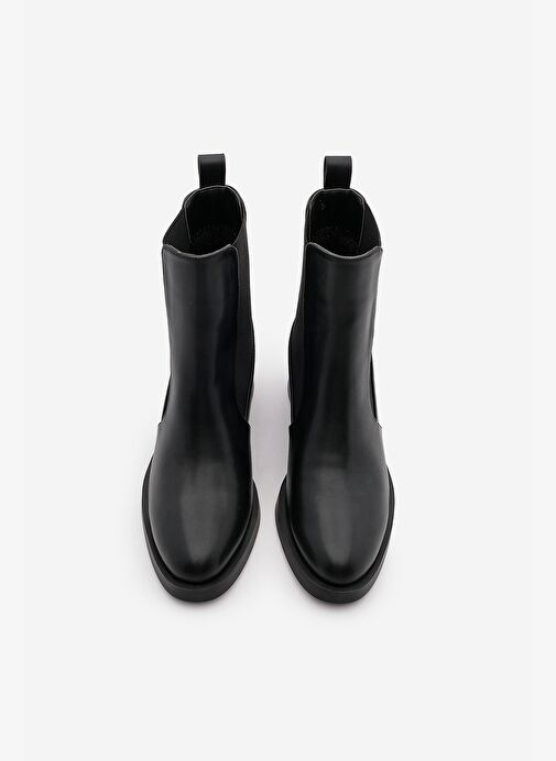 Kadın Elastik Yan Bantlı Günlük Bot Espato Siyah - Görsel 4